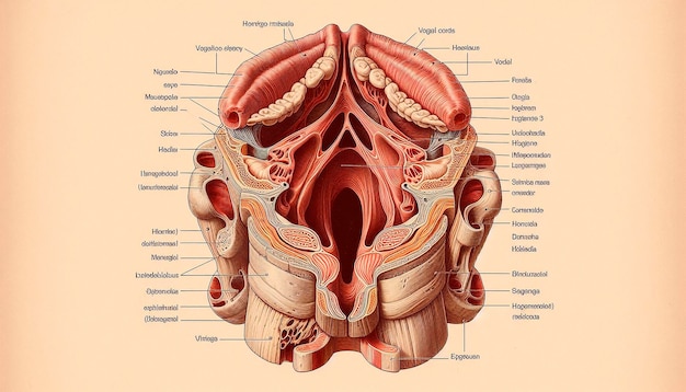 Photo a diagram of the mouth and mouth