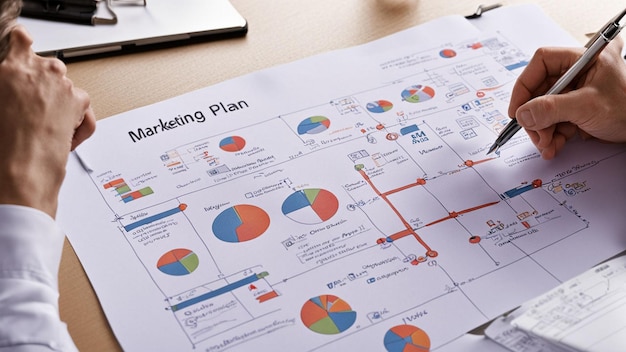 Photo a diagram of a plan that says  planning  on the top