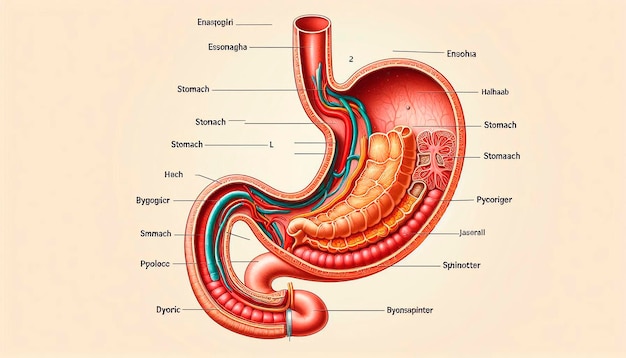 a diagram of a pregnant stomach