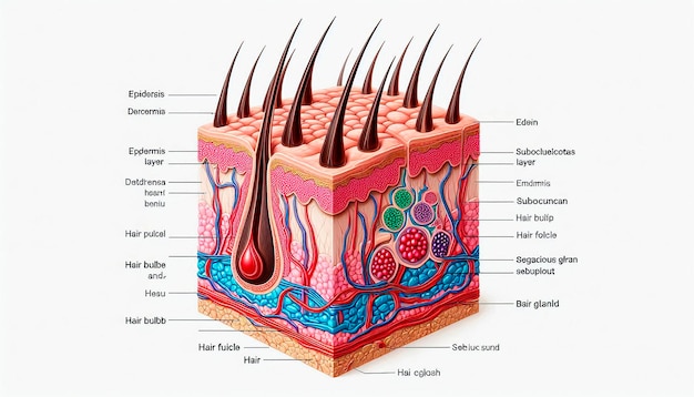 Photo a diagram of the structure of a tooth with the word germs on it