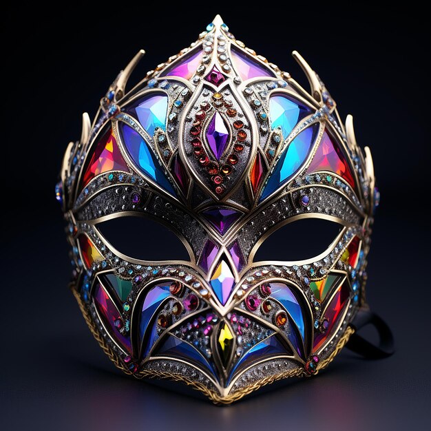 Diamond Encrusted Mask Professional Studio Photo