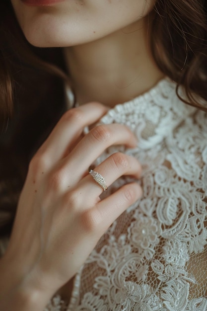 a diamond ring from the collection by person