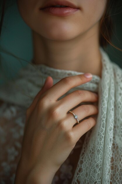 Photo a diamond ring from the collection by person