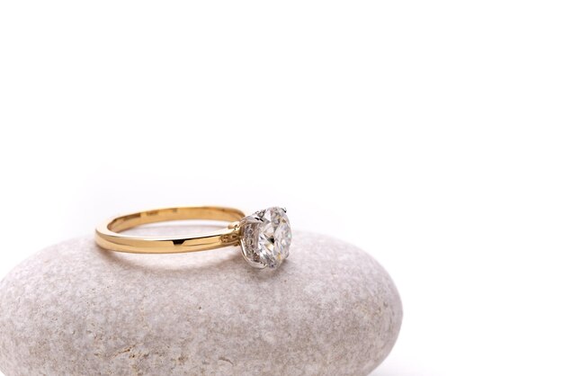 Diamond Ring on Natural Stone