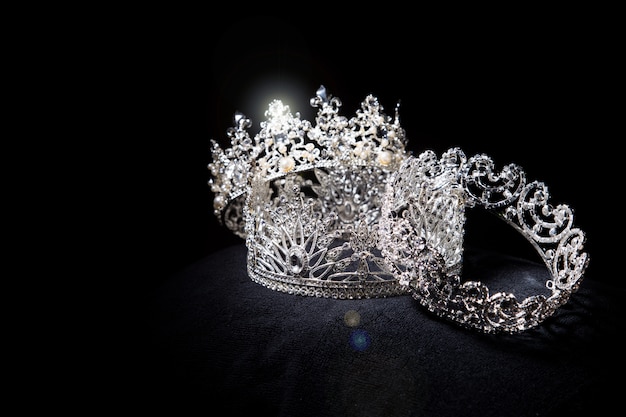 Diamond Silver Crown for Miss Pageant Beauty Contest