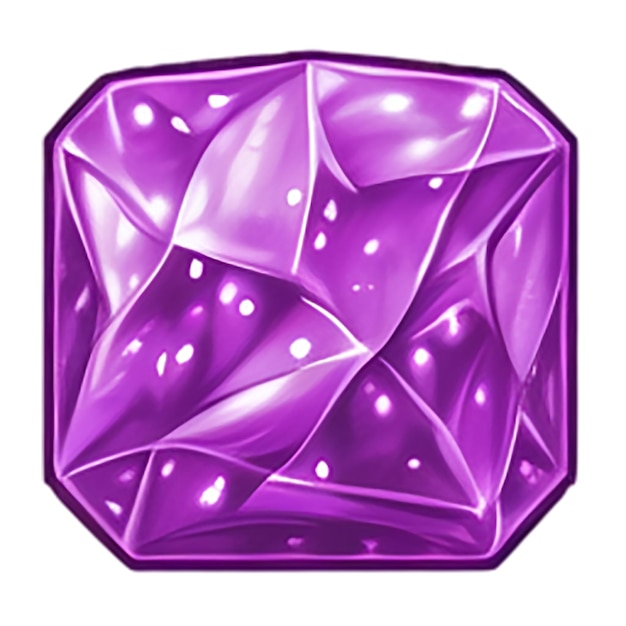 a diamond that is purple with white dots and dots