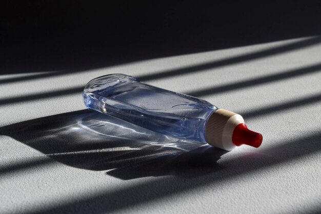 Diet sweetener bottle on window light background