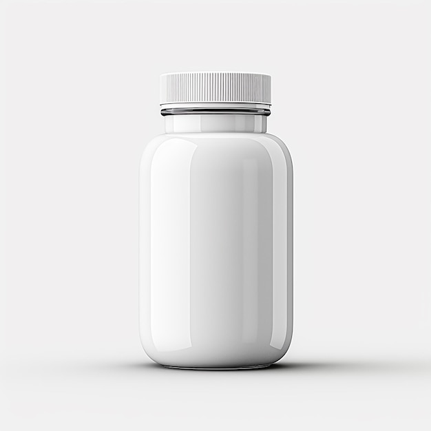 Dietary Supplement Pills Bottle Mockup