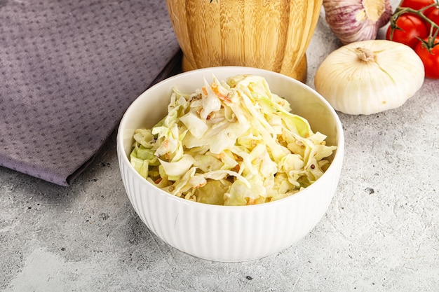 Photo dietary tasty cole slaw salad