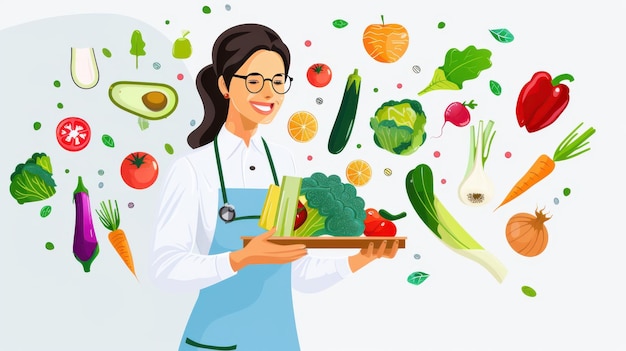 Dietitian Advice Conceptual Image of Nutritionist