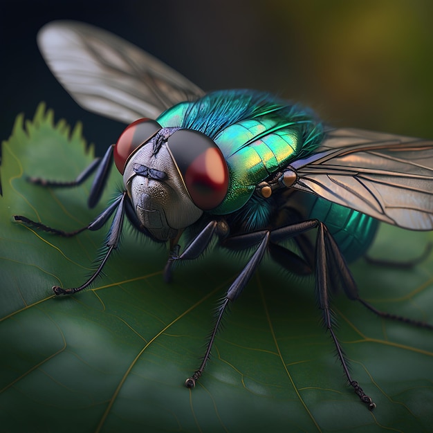 Different Colorful flies pictures some world Generative AI