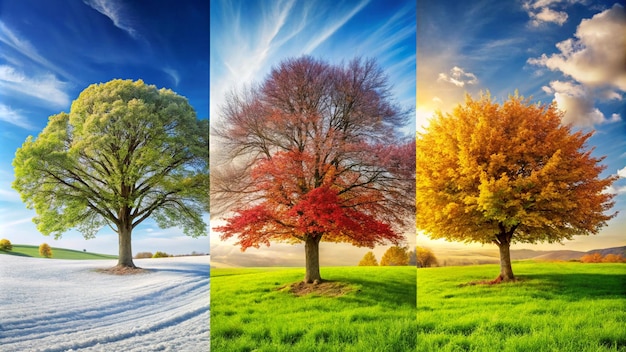 Photo different seasons of the year