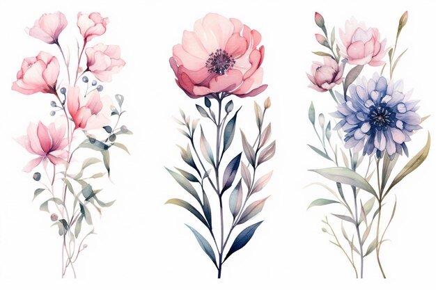 the different types of flowers