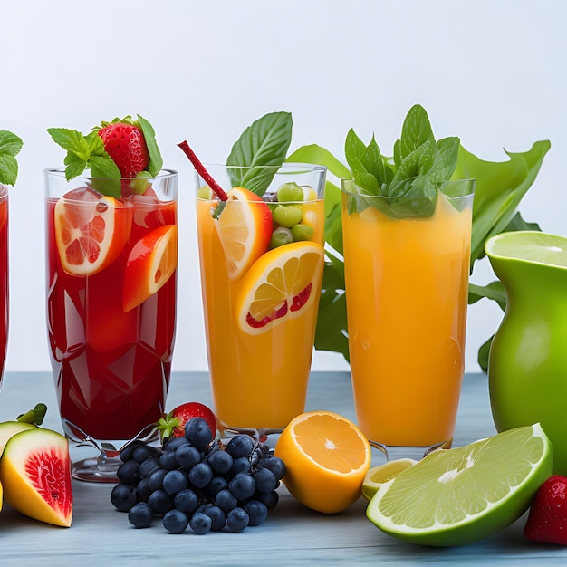 different types of food drink frutes for simple entertainment