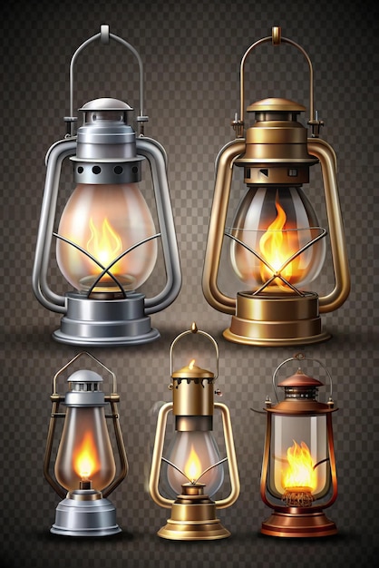 Photo the different types of lanterns