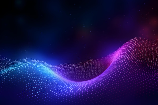 digital abstract color wave gradient blue background AI generate