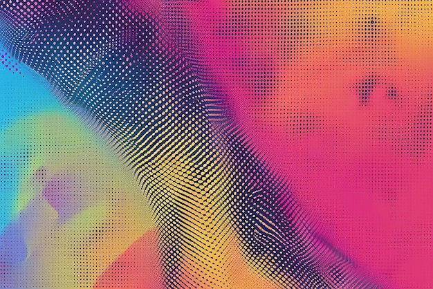 Digital abstract pattern with repetitive grainy gradient design