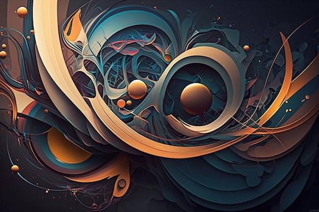 Digital Abstraction Mesmerizing Canvases and Colorful CompositionsxA