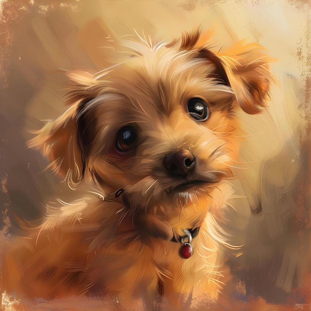 Digital Art Cute Dog