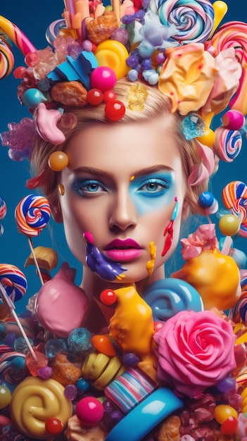 Digital art selected for the girl candy