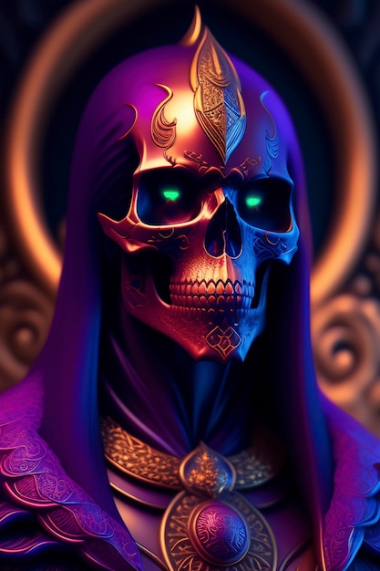 Digital art Skull