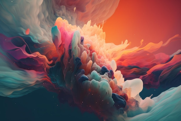 A digital art that is about a liquid