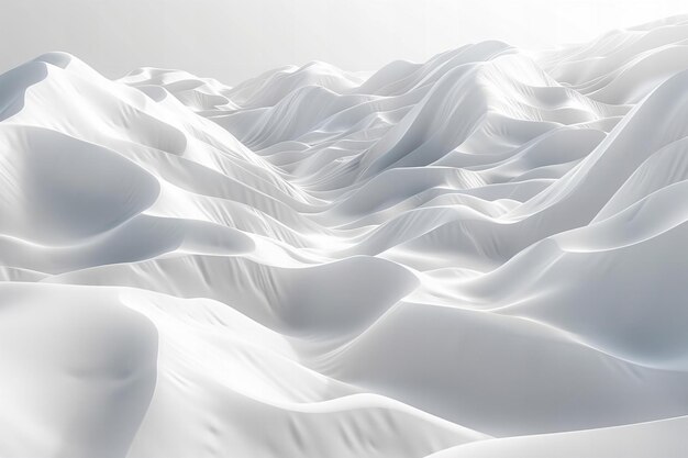 Digital artwork of white sand background ing isolated white background beach with soft waves on t