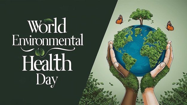 Photo a digital banner for world environmental health day