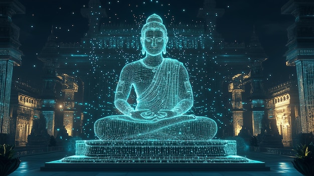 Digital Buddha in an Ancient City