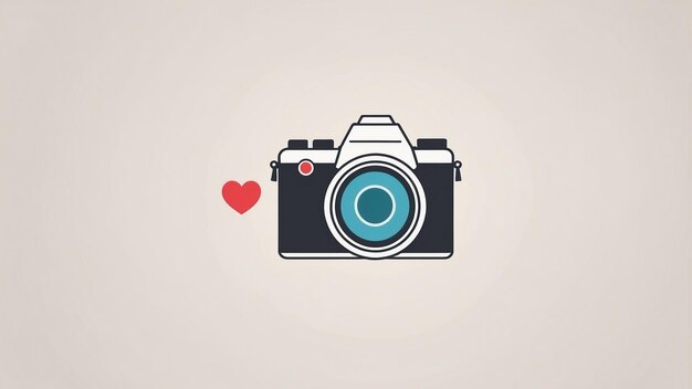 a digital camera with a heart on the top of it