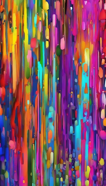 Digital Colorful Paint Wallpaper