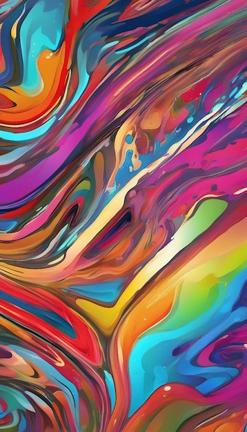 Digital Colorful Paint Wallpaper