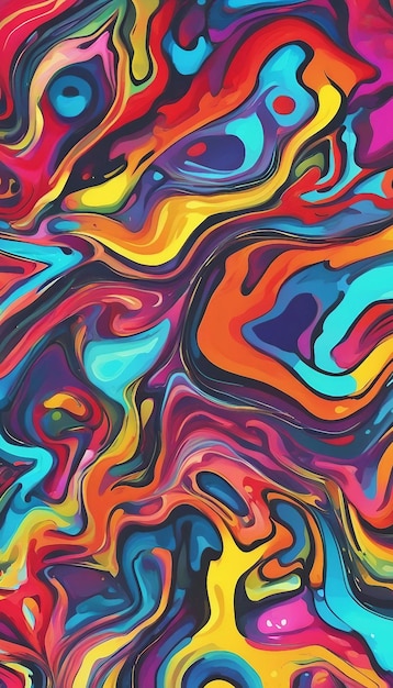 Digital Colorful Paint Wallpaper