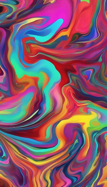 Digital Colorful Paint Wallpaper