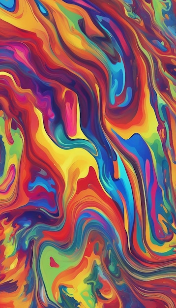 Digital Colorful Paint Wallpaper