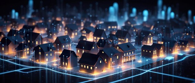 Digital community smart homes and digital community Generate Ai