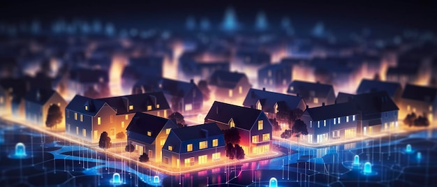 Digital community smart homes and digital community Generate Ai