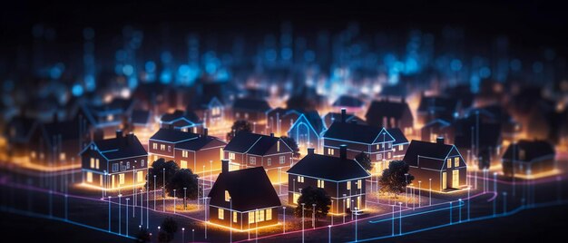 Digital community smart homes and digital community Generate Ai