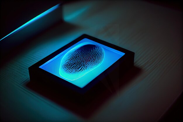 Digital fingerprint concept ai generated