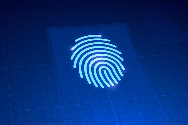 Digital fingerprint for network and security concept