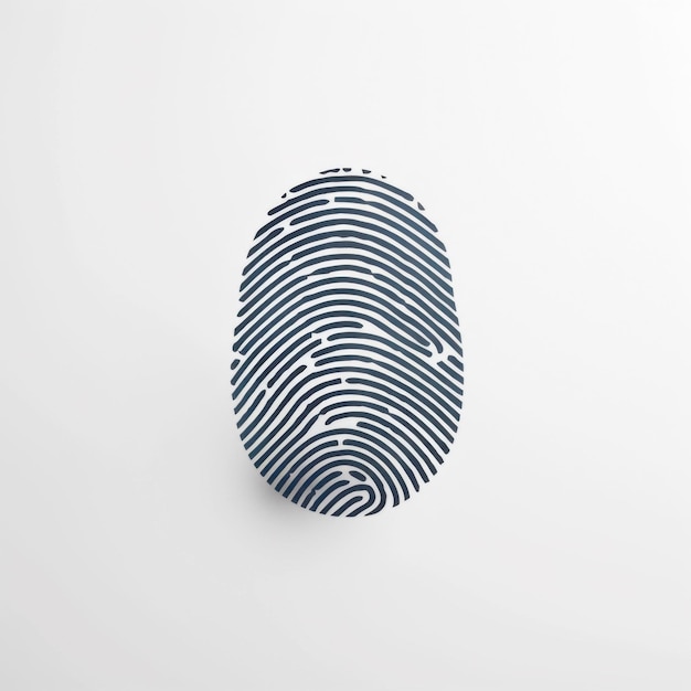 Digital fingerprint pattern illustration on a white background