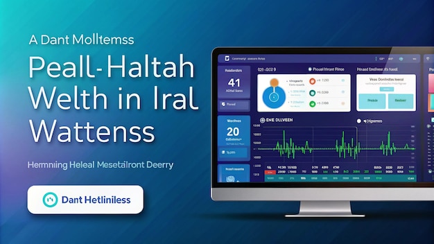 A digital health dashboard monitoring patient wellness in realtime