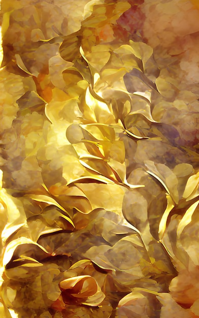 Digital illustration abstract background golden texture