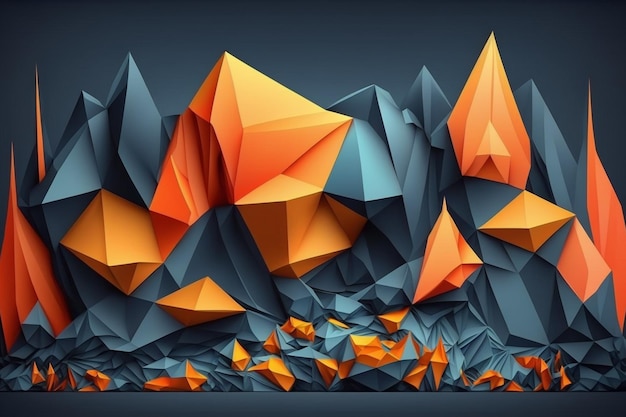 A digital illustration of mountains