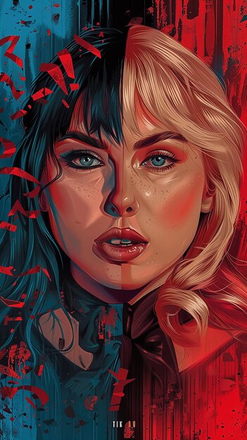 Photo digital illustration of taylor swift and lady gaga