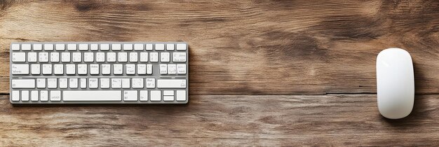 Digital Keyboard and Mouse on Modern Workspace