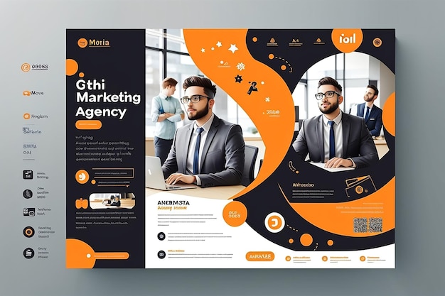 Digital marketing agency and corporate social media post template