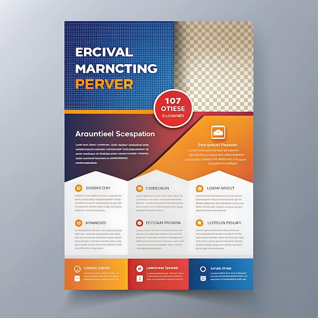 Digital marketing flyer design templte very nice image backgroundAI generator