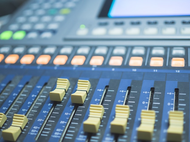 Digital mixing console for recording studio