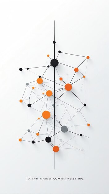 Digital Networking Conceptual Art for Social Media